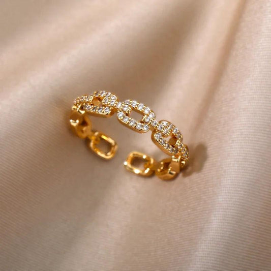 Luxe Chain-Link Open Ring