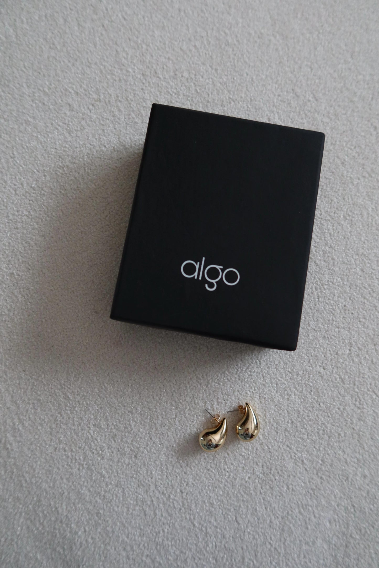 Molten Teardrop Earrings in Gold