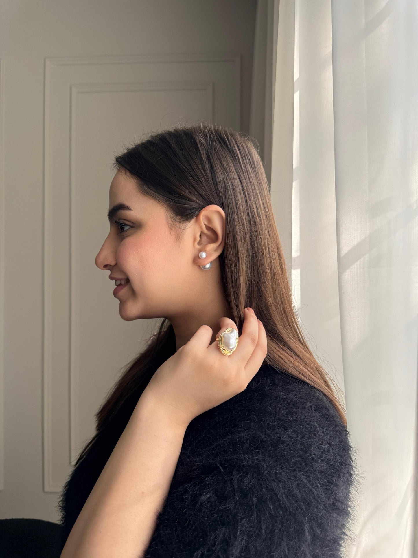 Vintage Pearl Statement Ring