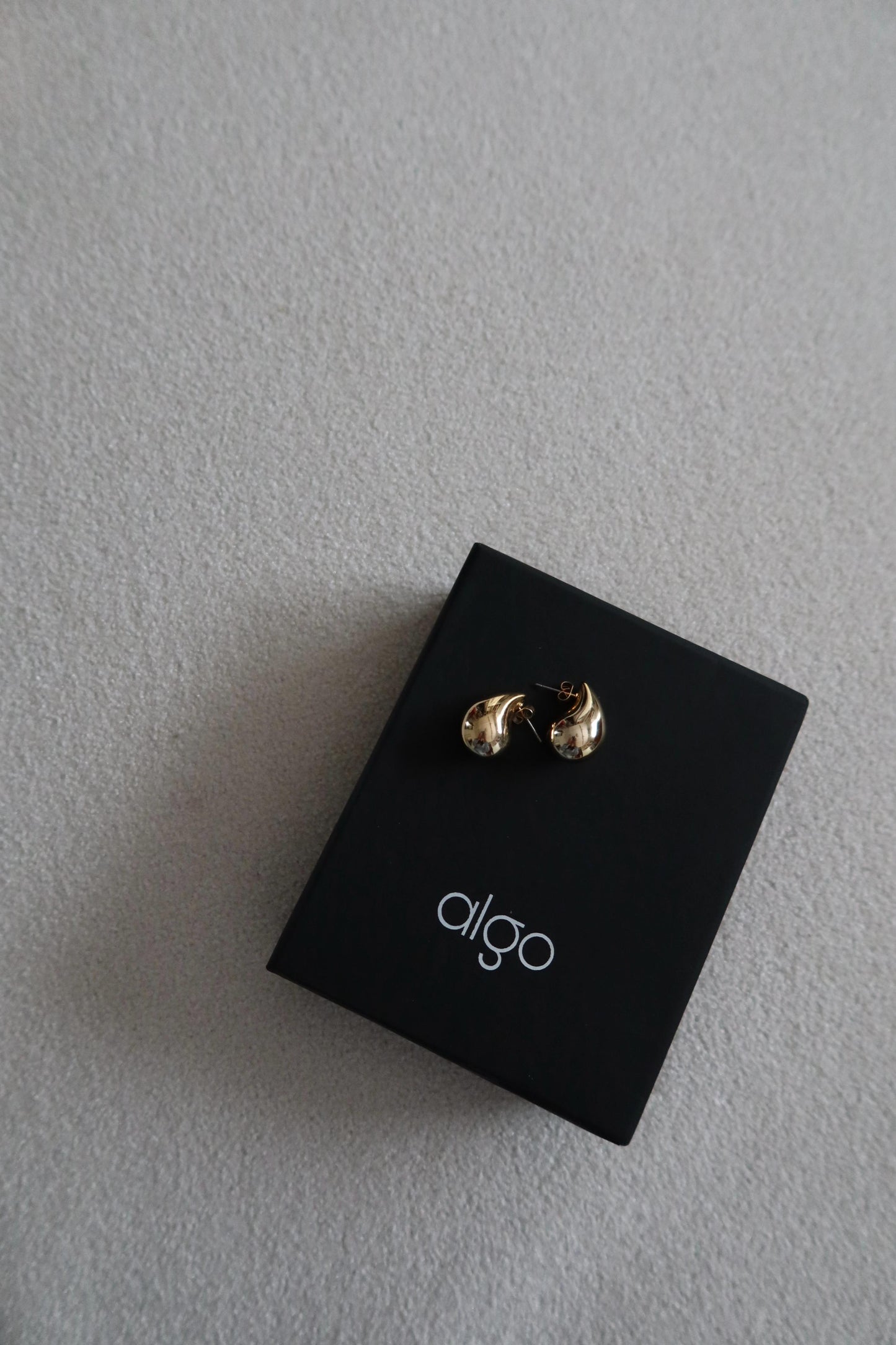 Molten Teardrop Earrings in Gold