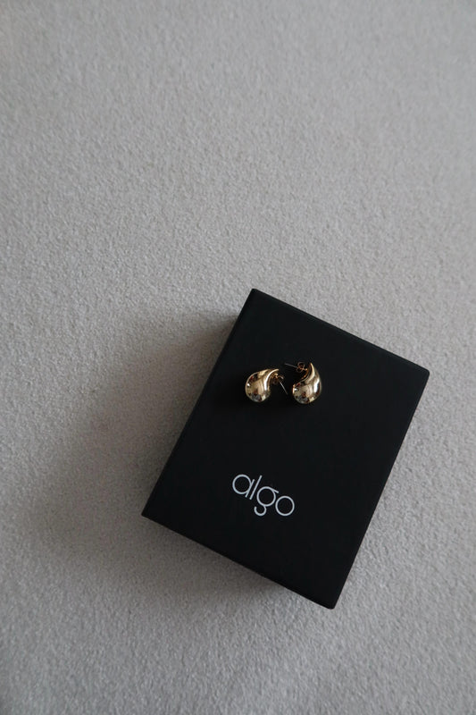 Molten Teardrop Earrings in Gold