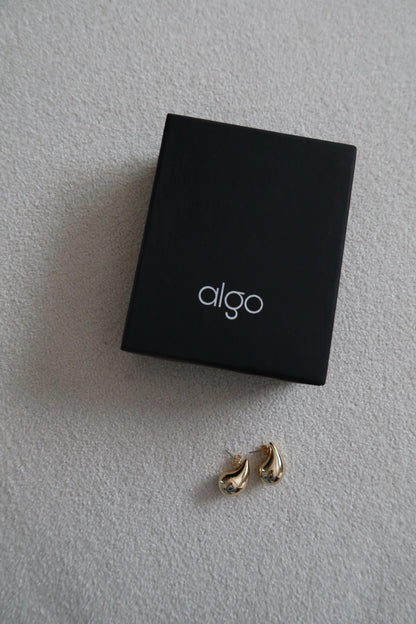 Molten Teardrop Earrings in Gold